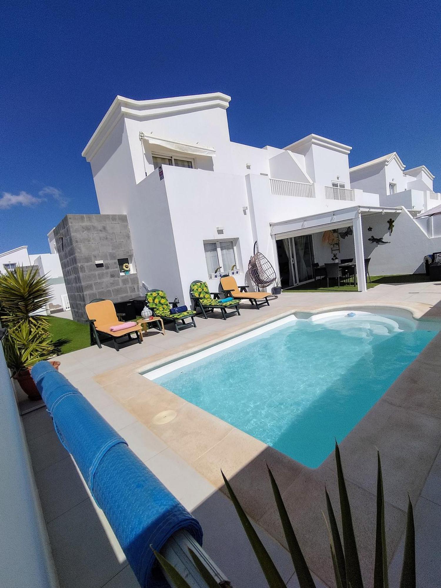 Lovely Villa Agua & Fuego,Heated Pool Playa Blanca (Lanzarote) Exterior foto